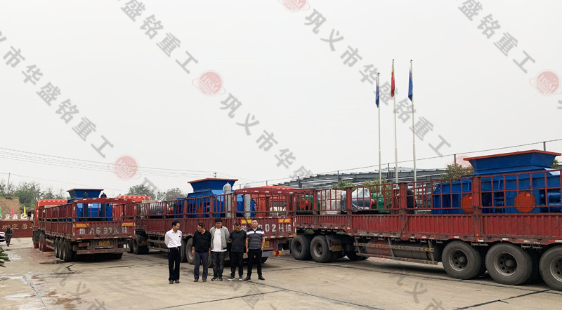 3台1510对辊凯发旗舰厅官网顺利装车完工